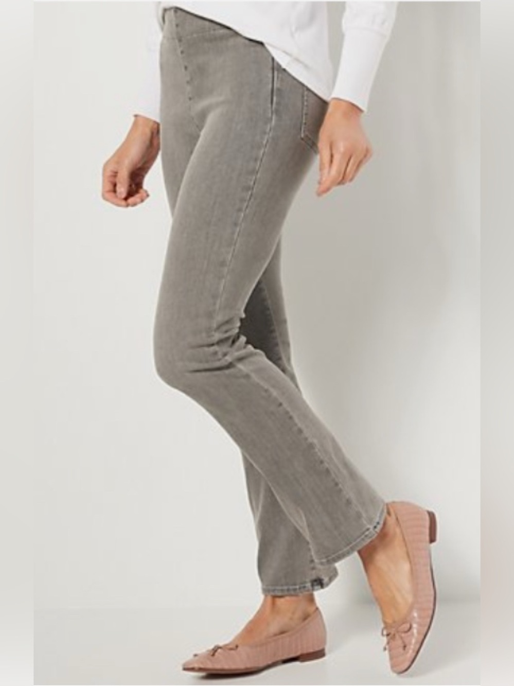 NYDJ Bootcut Pull On Denim Jeans-Petite Medium